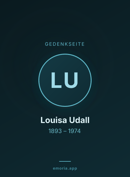 Gedenkportrait von Louisa Udall