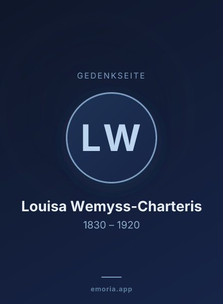 Gedenkportrait von Louisa Wemyss-Charteris