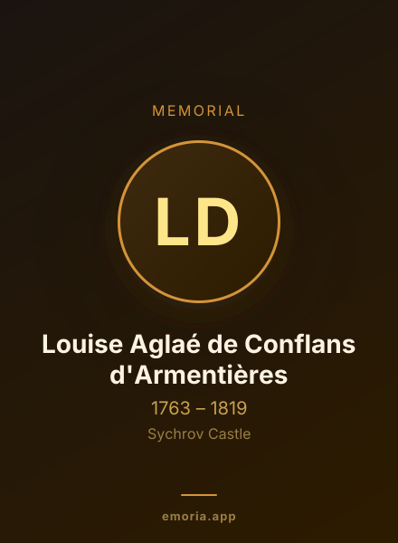 Memorial portrait of Louise Aglaé de Conflans d'Armentières