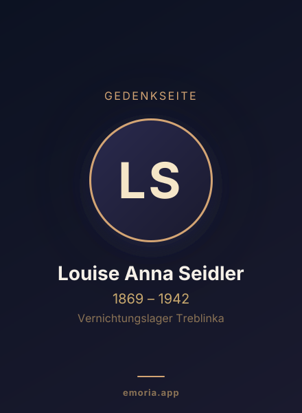 Gedenkportrait von Louise Anna Seidler