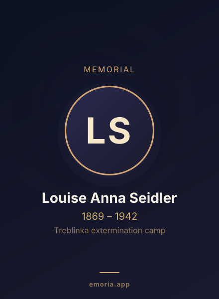 Memorial portrait of Louise Anna Seidler