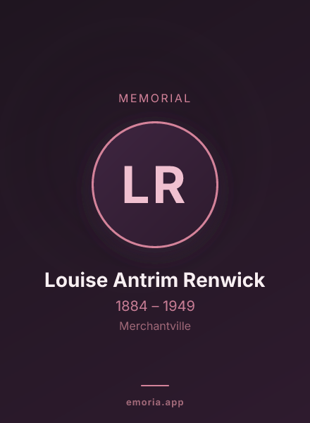Memorial portrait of Louise Antrim Renwick