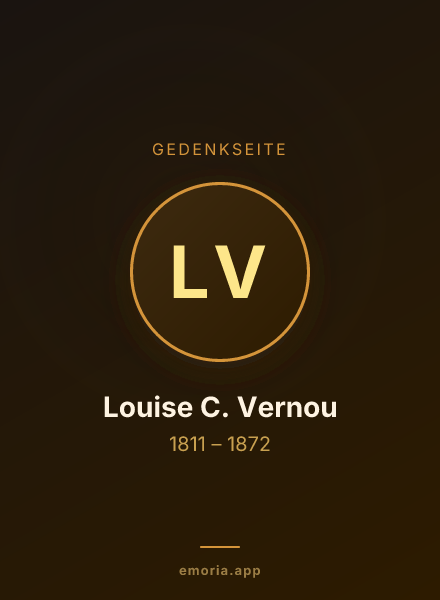 Gedenkportrait von Louise C. Vernou