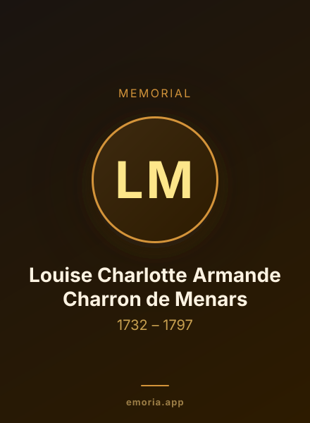 Memorial portrait of Louise Charlotte Armande Charron de Menars