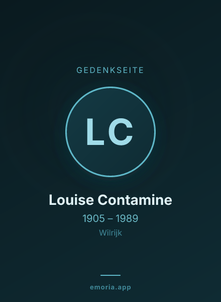 Gedenkportrait von Louise Contamine