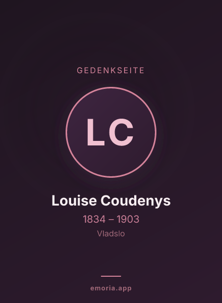 Gedenkportrait von Louise Coudenys