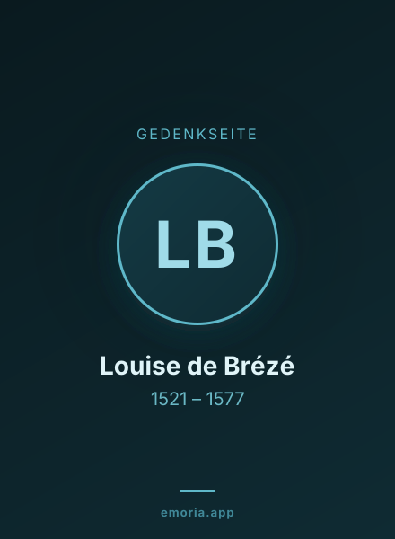 Gedenkportrait von Louise de Brézé