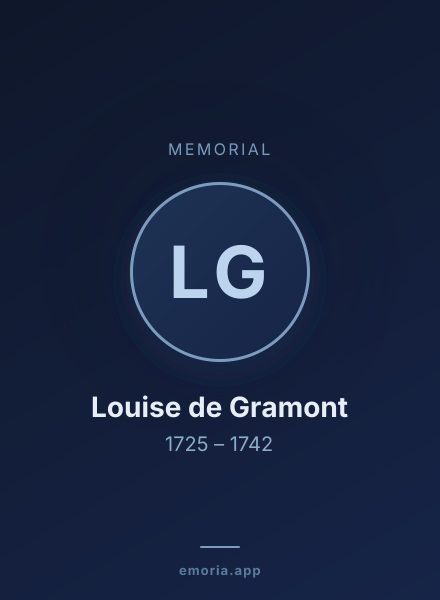 Memorial portrait of Louise de Gramont