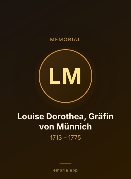 Memorial portrait of Louise Dorothea, Gräfin von Münnich