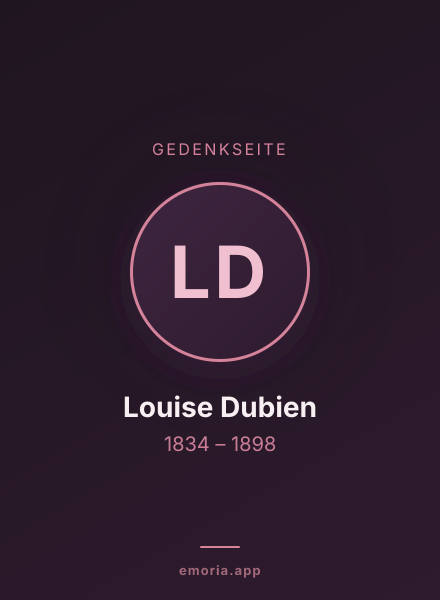 Gedenkportrait von Louise Dubien