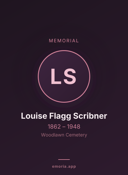 Memorial portrait of Louise Flagg Scribner