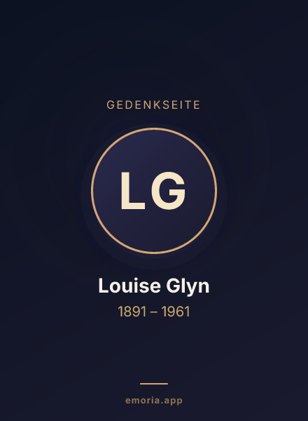 Gedenkportrait von Louise Glyn