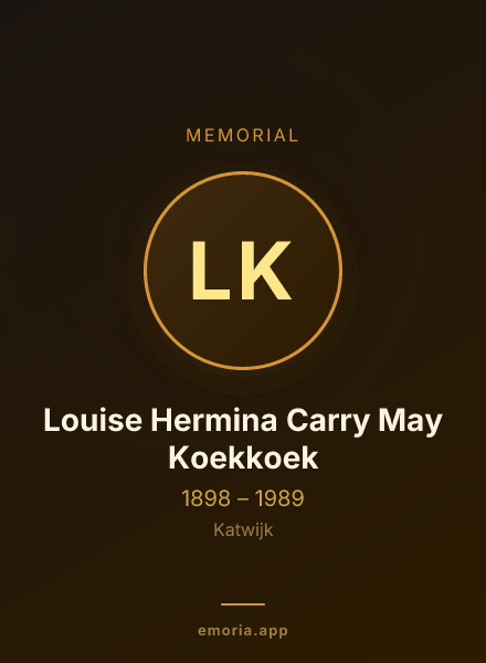 Memorial portrait of Louise Hermina Carry May Koekkoek