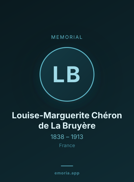 Memorial portrait of Louise-Marguerite Chéron de La Bruyère