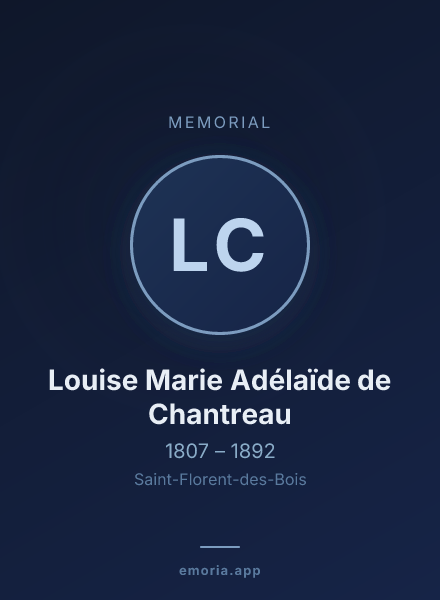 Memorial portrait of Louise Marie Adélaïde de Chantreau