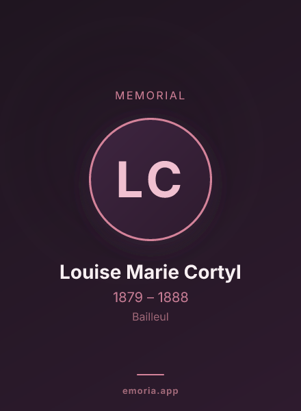 Memorial portrait of Louise Marie Cortyl