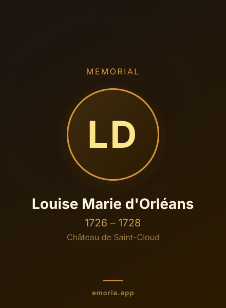 Memorial portrait of Louise Marie d'Orléans