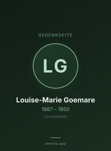 Gedenkportrait von Louise-Marie Goemare