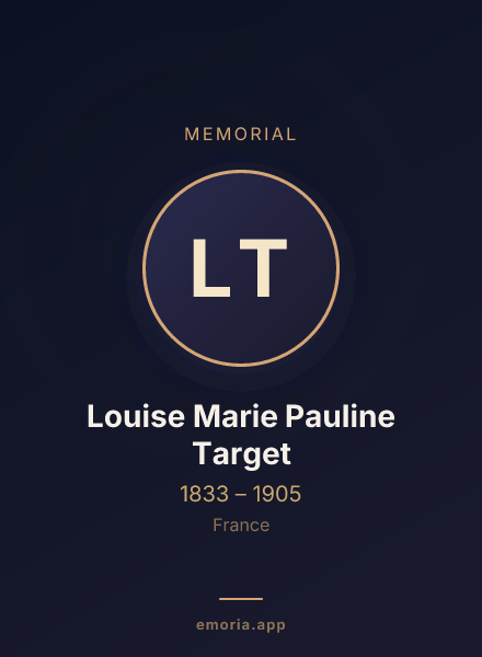 Memorial portrait of Louise Marie Pauline Target