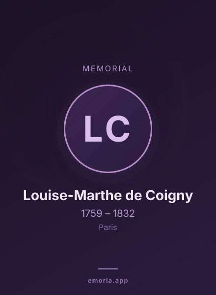 Memorial portrait of Louise-Marthe de Coigny