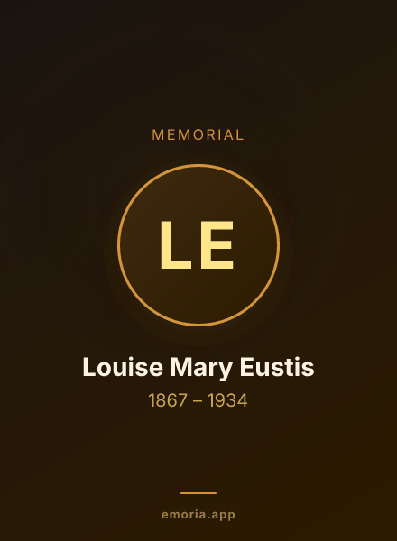Memorial portrait of Louise Mary Eustis