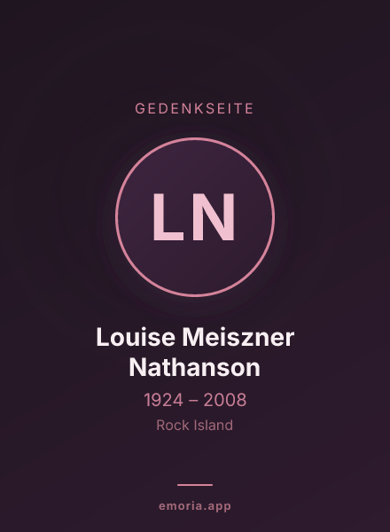 Gedenkportrait von Louise Meiszner Nathanson