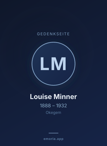 Gedenkportrait von Louise Minner