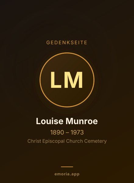 Gedenkportrait von Louise Munroe