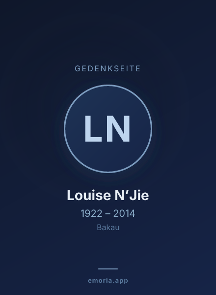 Gedenkportrait von Louise N’Jie