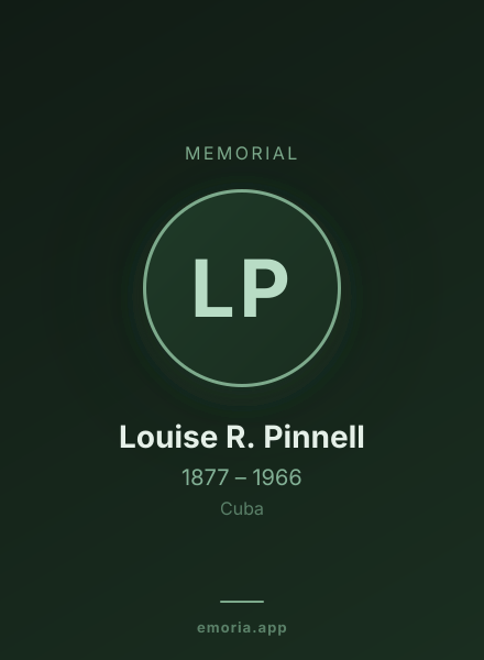Memorial portrait of Louise R. Pinnell