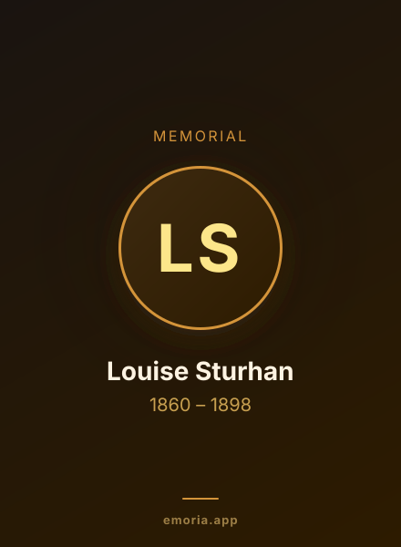 Memorial portrait of Louise Sturhan