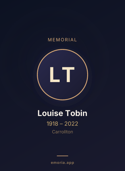 Memorial portrait of Louise Tobin