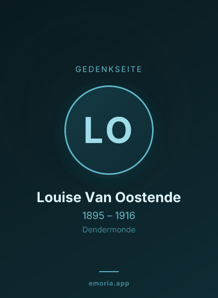 Gedenkportrait von Louise Van Oostende