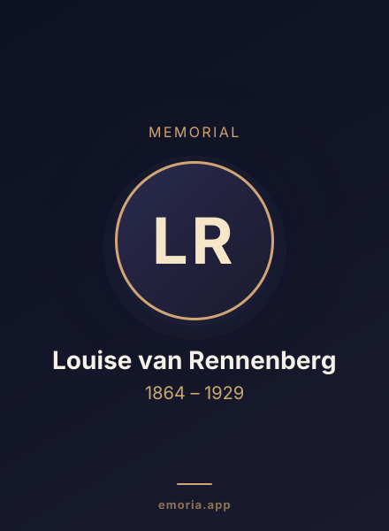 Memorial portrait of Louise van Rennenberg