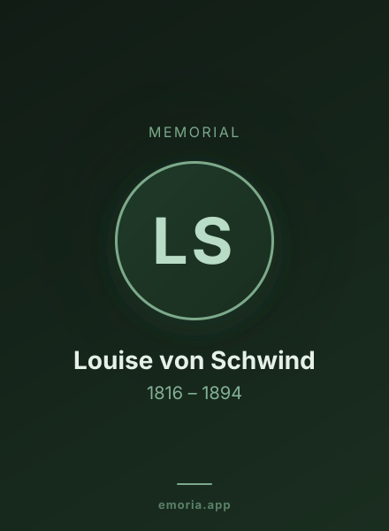 Memorial portrait of Louise von Schwind