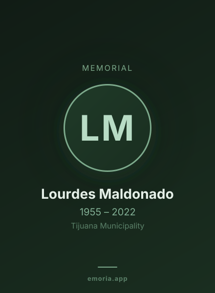 Memorial portrait of Lourdes Maldonado