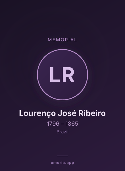 Memorial portrait of Lourenço José Ribeiro