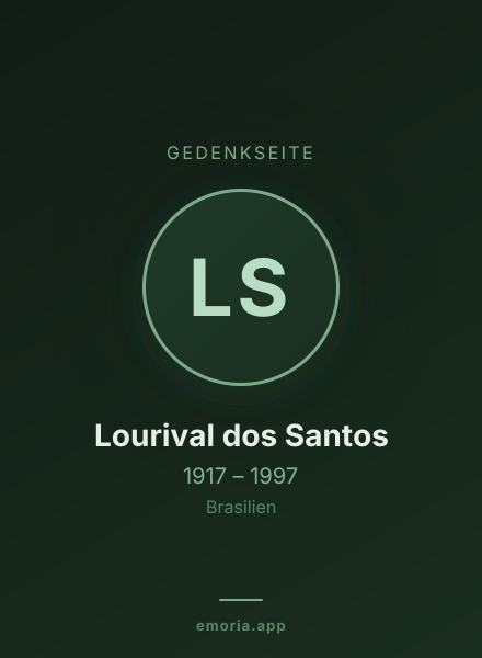 Gedenkportrait von Lourival dos Santos