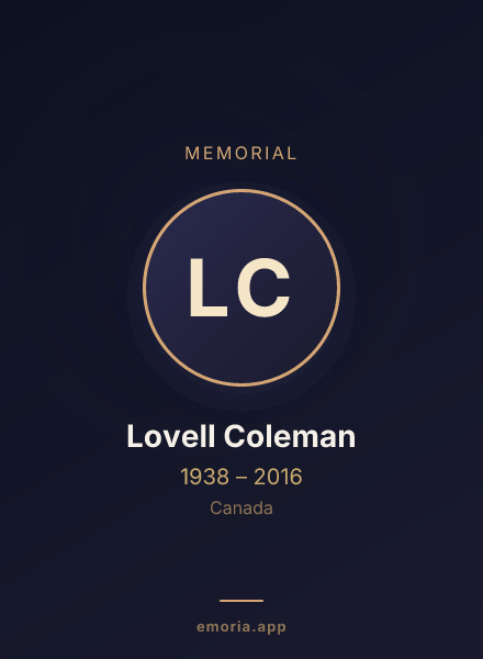 Memorial portrait of Lovell Coleman