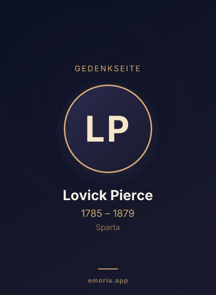 Gedenkportrait von Lovick Pierce