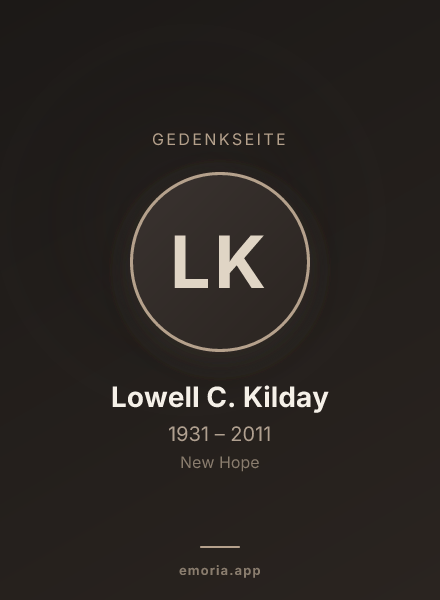 Gedenkportrait von Lowell C. Kilday