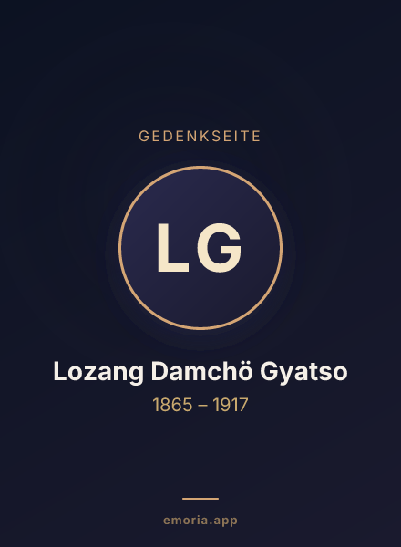 Gedenkportrait von Lozang Damchö Gyatso