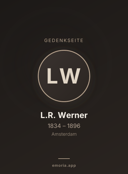 Gedenkportrait von L.R. Werner