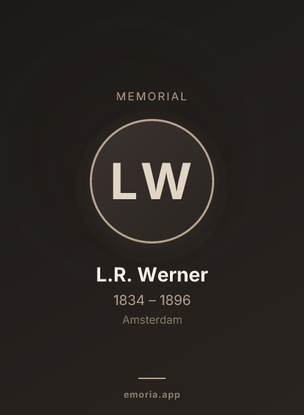 Memorial portrait of L.R. Werner