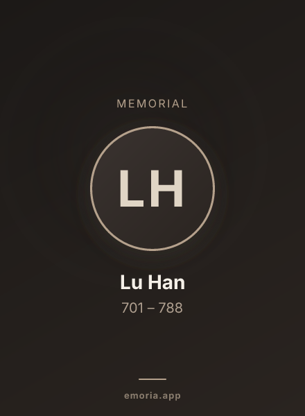 Memorial portrait of Lu Han