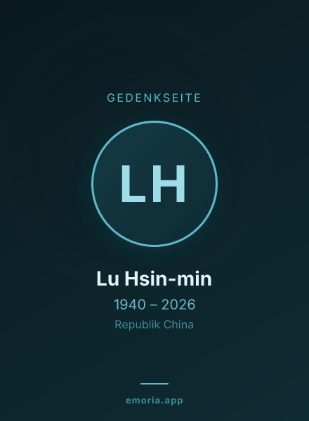 Gedenkportrait von Lu Hsin-min