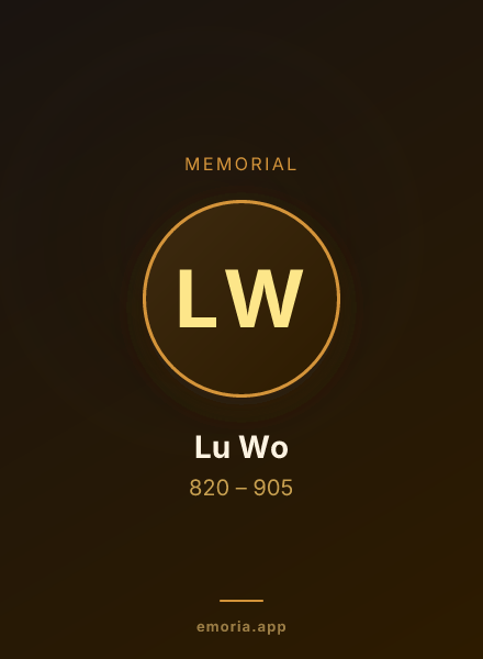 Memorial portrait of Lu Wo