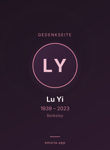 Gedenkportrait von Lu Yi