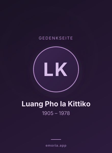 Gedenkportrait von Luang Pho Ia Kittiko