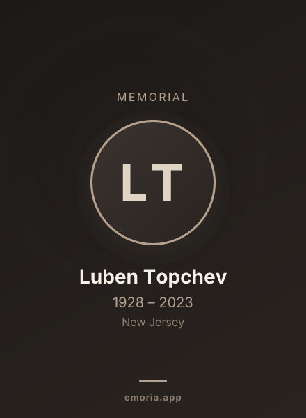 Memorial portrait of Luben Topchev